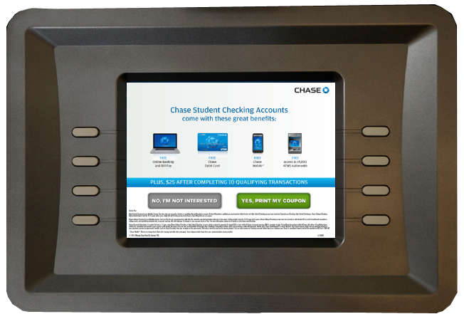 Chase ATM screen design