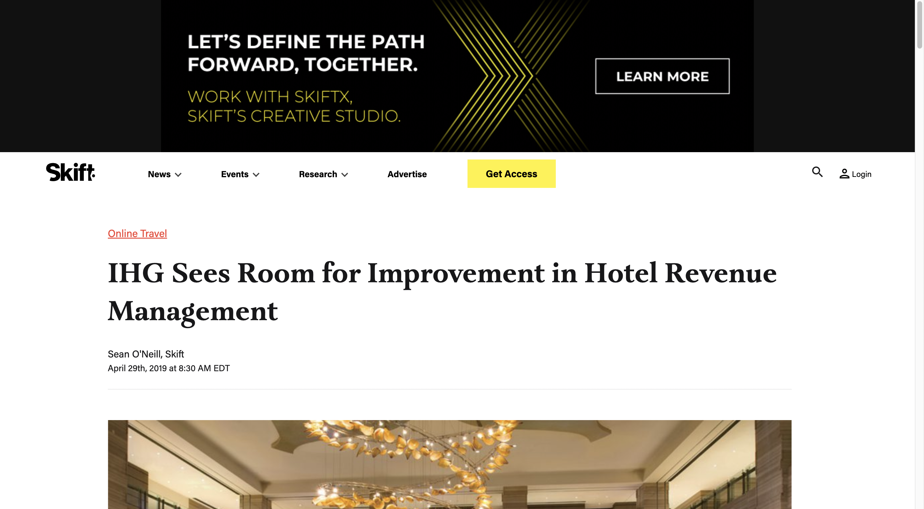 IHG RevPAR growth